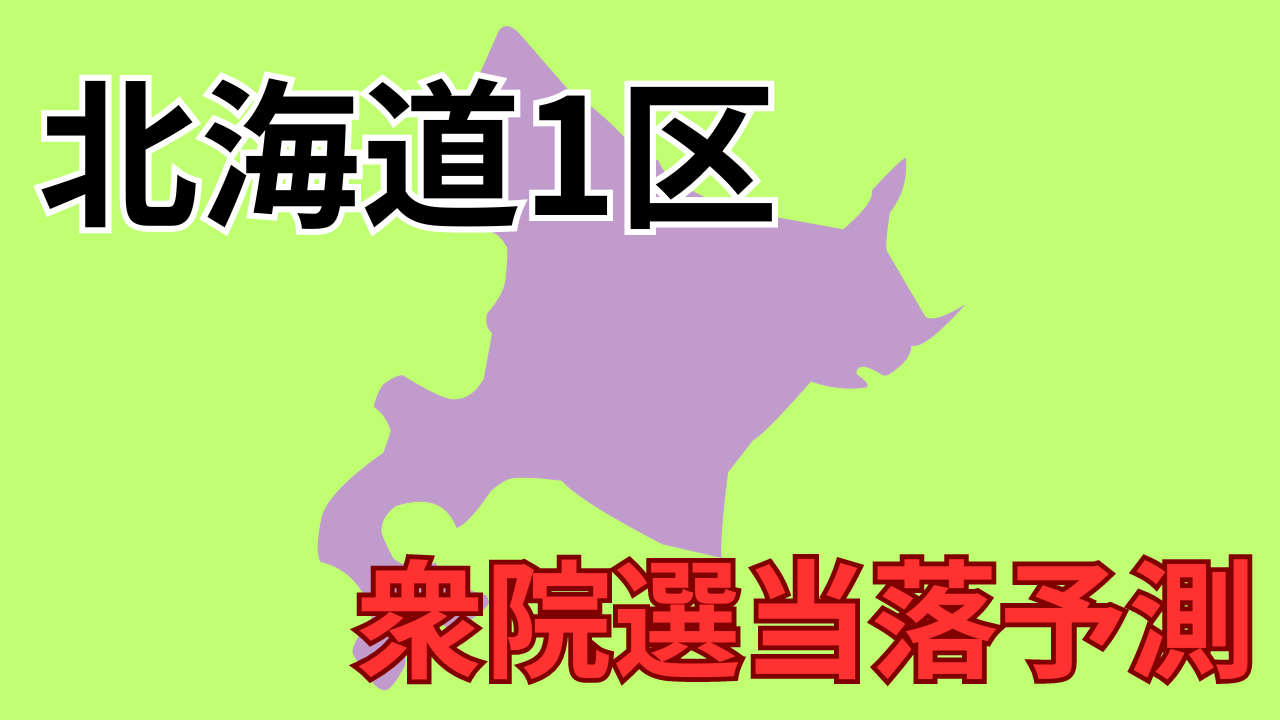 衆議院北海道1区 次期（第50回）衆議院議員総選挙当落予測 議員ネット